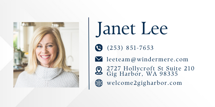 Janet Lee Luxury Real Estate Advisor Gig Harbor Washington
